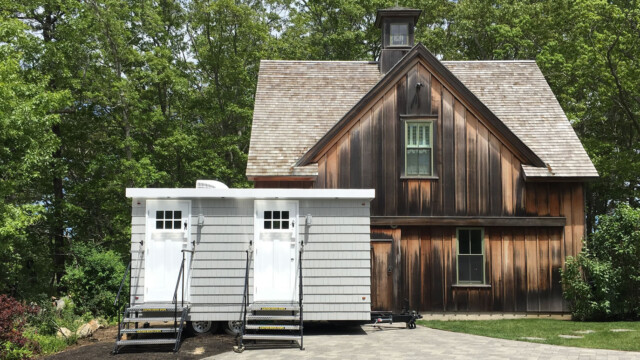 Cottage Trailer. Cottage Trailer with Custom Color and Doors.