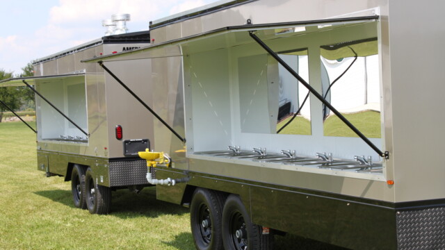 816 Handwash Trailer. Removable Eye Wash Station.